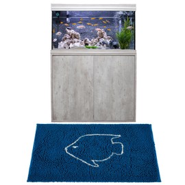 Drydiet Large Aquarium Sponge Mats 20 x 36 Inch Fish Cleaning Mat Chenille Absorbent Sponge Pad for Aquariums Floor Decorative Gift Fish Hobbyists Maintenance Keep Clean