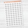 School Building Icon Stickers | Back to School Planner Stickers