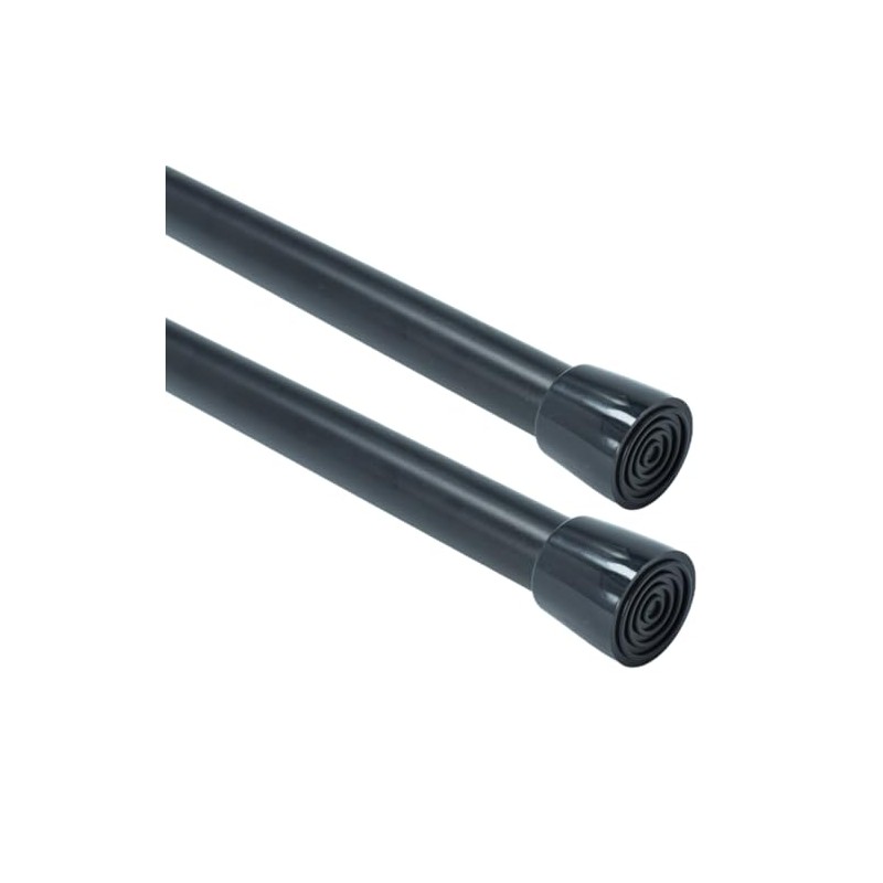 Spring Tension Curtain Rods 28-48 Inch, 2 Pack Adjustable No