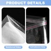 100 Count T Shirt Bags, Cellophane Bags Clear Poly Plastic