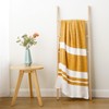 BATTILO HOME Mustard Yellow Throw Blanket for Bed, Soft Chenille