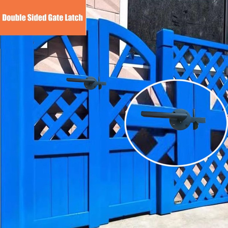Gate Latch for Wooden Fence Double Side Gate Latch Heavy