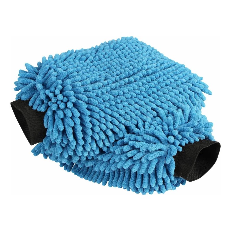 Guantes Franela Microfibra Doble Cara Azul Claro HUANNAXIERWEIYA Pack 4