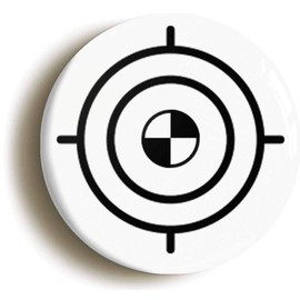 Ozorath SNIPER CROSSHAIRS SHOOTING TARGET BADGE BUTTON PIN (Size is 1inch/25mm diameter)