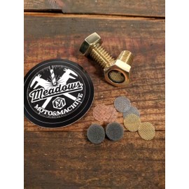 meadows moto & machine HARLEY BREATHER BOLTS FOR XL SPORTSTER BRASS CHOPPER FL FX FXR 2" EXTENDED