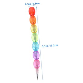 Slzhds 40 Pcs Lápices Apilables, Lápices de Plástico Apilables con Forma de Oso, Perfecto para Regalos Divertidos, Juguete Educativo, Escritura y Dibujo, Regalos Cumpleaños Colegio