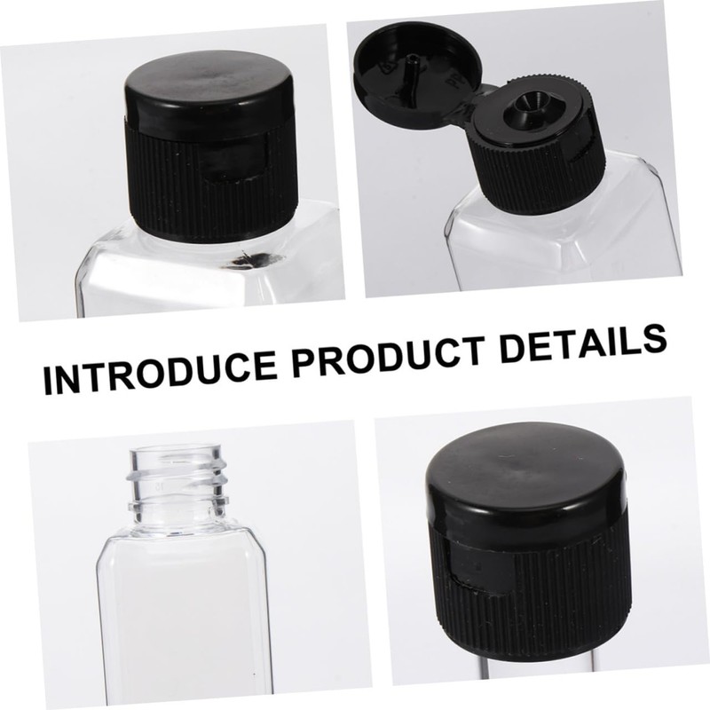 OHPHCALL 30pcs Clear Travel Bottles Refillable Lightweight Leak Containers for