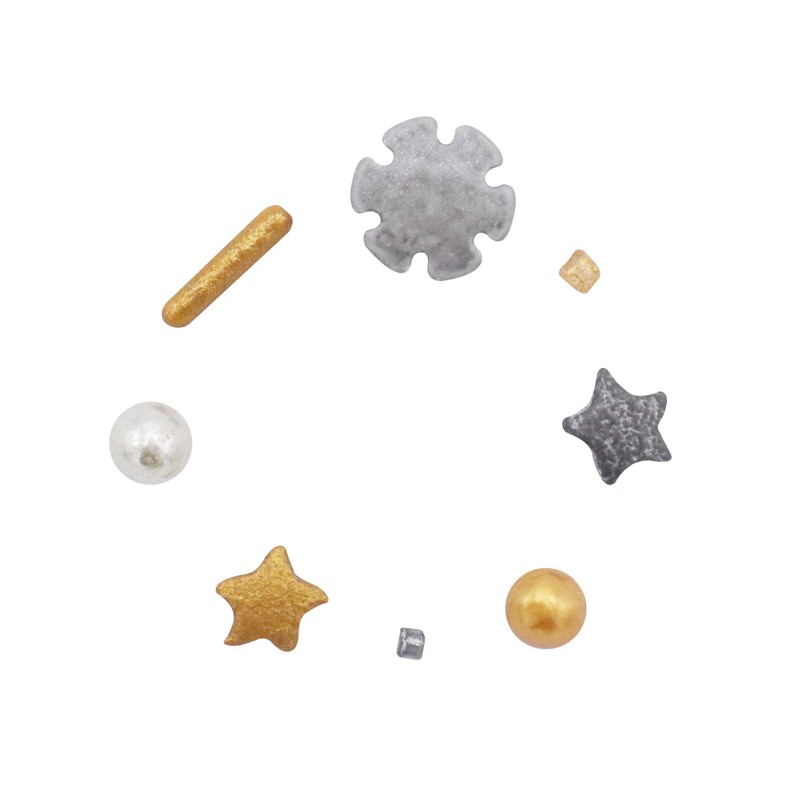 PME 6-in-1 Christmas Sprinkle Set - Holiday Sparkle (196g)