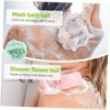 Healeved 2pcs Flower Shape Mesh Sponges for Gentle Exfoliation and