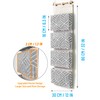 CROWNED 2Pcs Over Door Hanging Storage Bags Wall Mount Closet