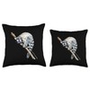 Madagascar Monkey Animal Print Drawing Artwork Lemur Throw Pillow