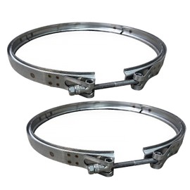 BST BSSP Pair for Cmmns Engines 13.25" DPF Diesel Particulate Filter Clamp Kit 2871863 21445455, for Navistar MaxxForce 11/13 Engine, for Paccar MX13 Engine