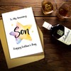 Supoeguk Sweet Star Father's Day Card for Son, Cute Fathers