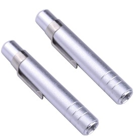 pranovo 2 x Aluminum Alloy Chalk Holder Teacher's Chalk Clip Clutch (Silver)