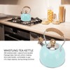 2.5L Whistling Tea Kettle with Handle Stainless Steel Portable Stovetop