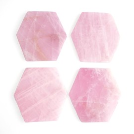 Rose Quartz Coaster Hexagon