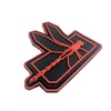 Dragonfly Red Airsoft Velcro PVC Patch