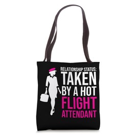 Taken By Flight Attendant Stewardess Aviation Lover Graphic Tote Bag