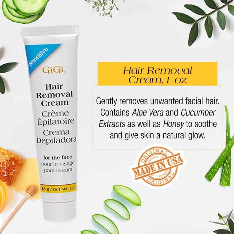 Gigi Crema Depilatoria Facial Y Crema Calmante De Crecimient