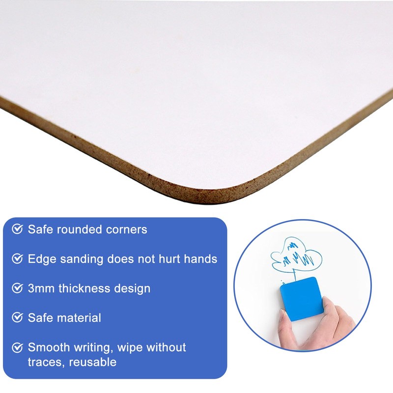Small Whiteboard, 2PCS Double Sided Mini Whiteboard, 8.2x11.8 Inch A4