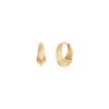 Gold&Deer 14K Goldfield Rubian Line One-Touch Earrings Yellow Gold /