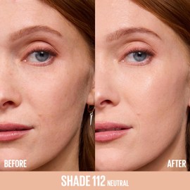 Maybelline Lifter Plump & Glow Foundation, Liquid Foundation with 2% Niacinamide + Hyaluronic Acid, Plumping and Brightening Face Makeup, 112, 1 Count