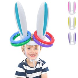 ATAK Ring Toss [Easy Yet Incandescent Ring Toss Set] Indoor Play Rabbit Ears Party Game (Pink)