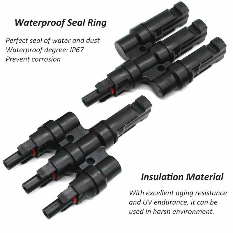 A pair of Triple Branch 1 to 3 way Solar