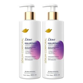 2 Sérum Corporal Dove Hialurónico Dermo Renovador 400ml                                                                                               