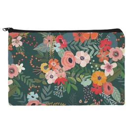 Anna Floral Pattern Makeup Cosmetic Bag Organizer Pouch