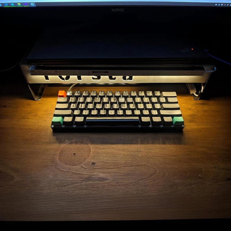 ASOKO Plug-in Under Desk Light, 24Inch LED Workbench Lights with