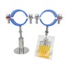 Stainless Steel Height-Adjustable Pipe Clamp - Wall/Ceiling Mounting for 60