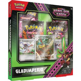 Pokémon-Sammelkartenspiel: Illustrations-Kollektion Karmesin & Purpur – Nebel der Sagen: Gladimperio (1 holografische Vollbild-Promokarte, 2 holografische Karten & 4 Boosterpacks)