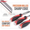 Hi-Spec Wood Chisel Set with Wooden Hammer, Comprehensive Set with
