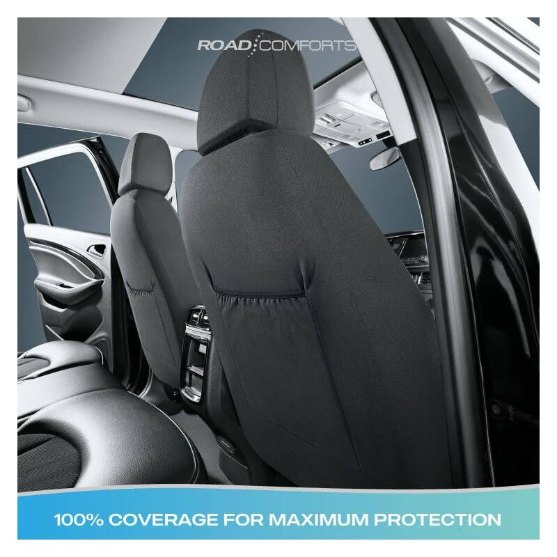 Road Comforts Car Seat Covers for Front Seat, Low Back