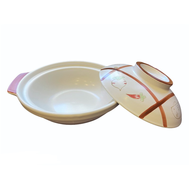 White Casserole Clay Pot (32oz)