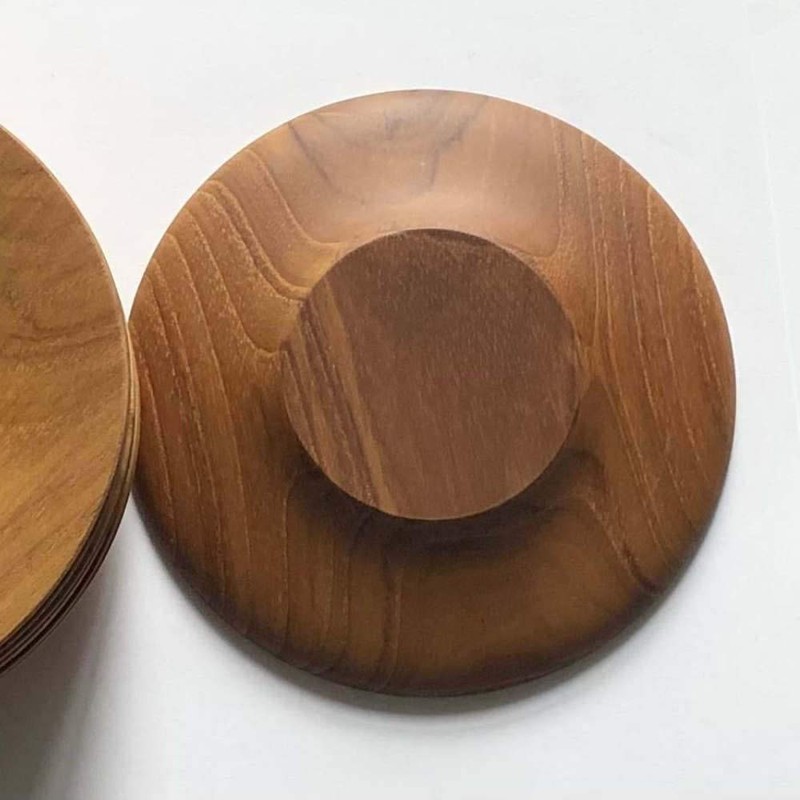 Landscape Dot Comb Wood 4.3 inches (110 mm) Tea Cup