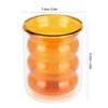 200ml DoubleLayer Glass Mug HeatResistant 3 Dimensional Spiral Cup for