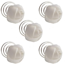 Satin Rose Flower Hair Twist – Pack of 5 Hair Pins (White)