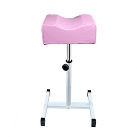 LOVEVLOGY LOVEVLOGY Pedicure Stool, Height Adjustable, H-Shaped Arch Cushion, Pink, Salon & Spa