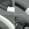 MEWANT Dodge RAM DIY Stitching Steering Wheel Cover Wrap for