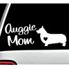 Auggie Mom Dog Decal Sticker for Car Window 8 Inch