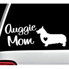 Auggie Mom Dog Decal Sticker for Car Window 8 Inch BG 419