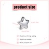 18pcs Star-Shaped Fridge Magnets, Fun Magnet for Kitchen Decor(Silver-Tone)