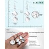 Elaximn 925 Sterling Silver Dangle Earrings for Women, Hypoallergenic Lightweight