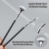 Fodeuxp 2025 New Folding Angle Scalloped Lash Brush, Mascara Fan