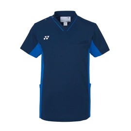Yonex CY800 Kiraku Medical and Nursing Care Scrubs Absorbs Sweat and Dries Light! Stretch Material Stretches Well in Various Colors, Thin Appearance Scrubs, 88 navy