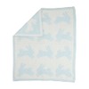 Mud Pie Children's Blue Chenille Bunny Blanket