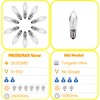 MUSUNIA MUSUNIA E10 LED,0.2W Ersatz 1W Riffelkerze, 13*45mm,Warmwei? 2300K,20LM, AC