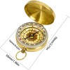 DARENYI Navigation Compass Hiking Luminous Compass Metal Pocket Compass for